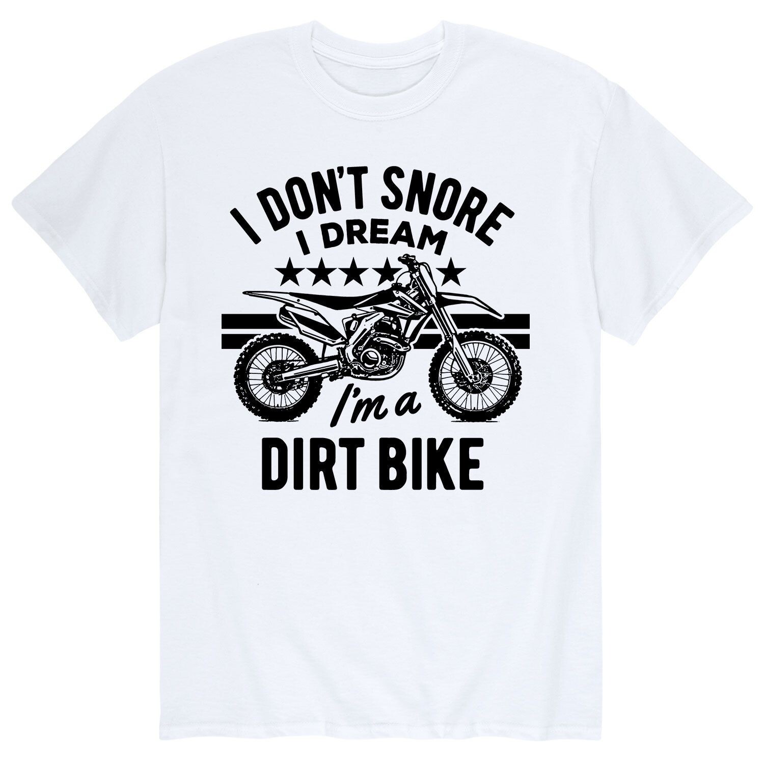 

Мужская футболка I Dont Snore Dream Dirt Bike Licensed Character
