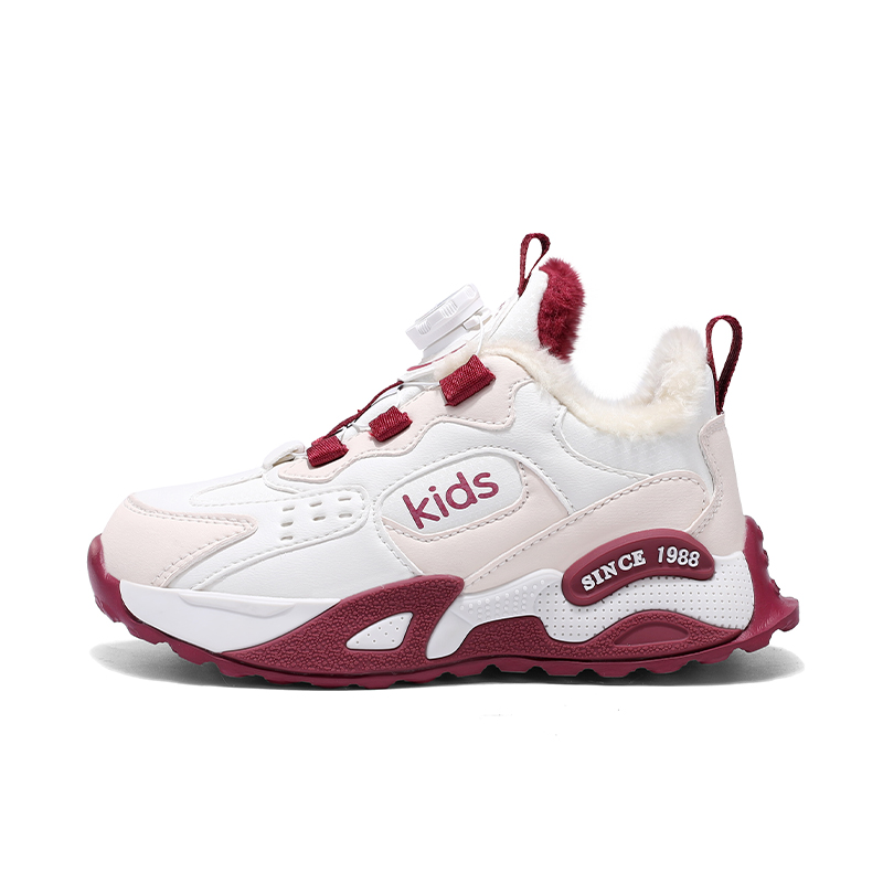 

Термоэластичные, износостойкие, дышащие, нескользящие, противоударные, низкие детские повседневные кроссовки Nezhachaohai, rh0079 бордовый (fleece-lined thermal)