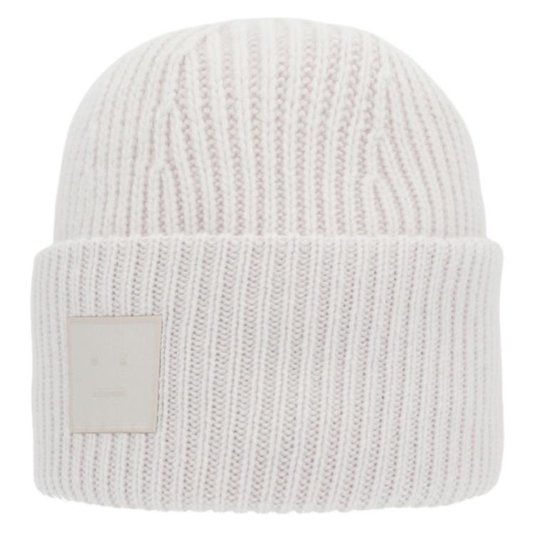 

Acne Studios Шерстяная шапка-бини мужская светло-серая