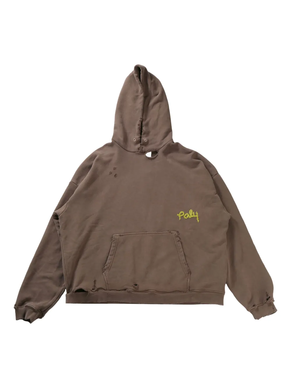 

Толстовка с вышитым логотипом Paly, коричневый