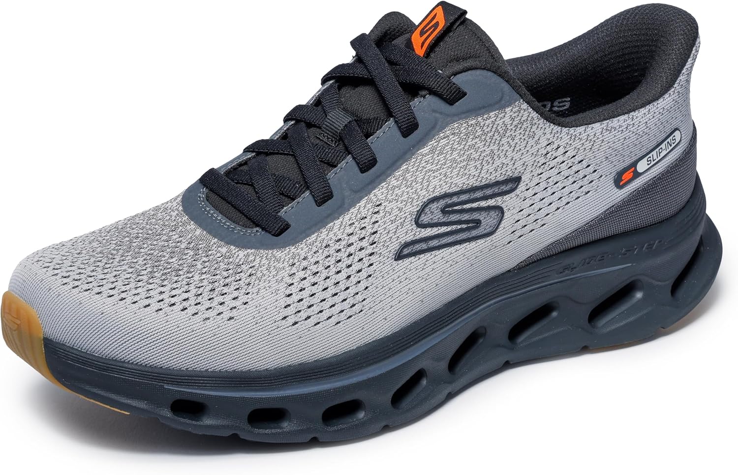 Мужские кроссовки Skechers Go Walk Glide Step 2.0 Maser, без застежек, черный/серый — фото 3