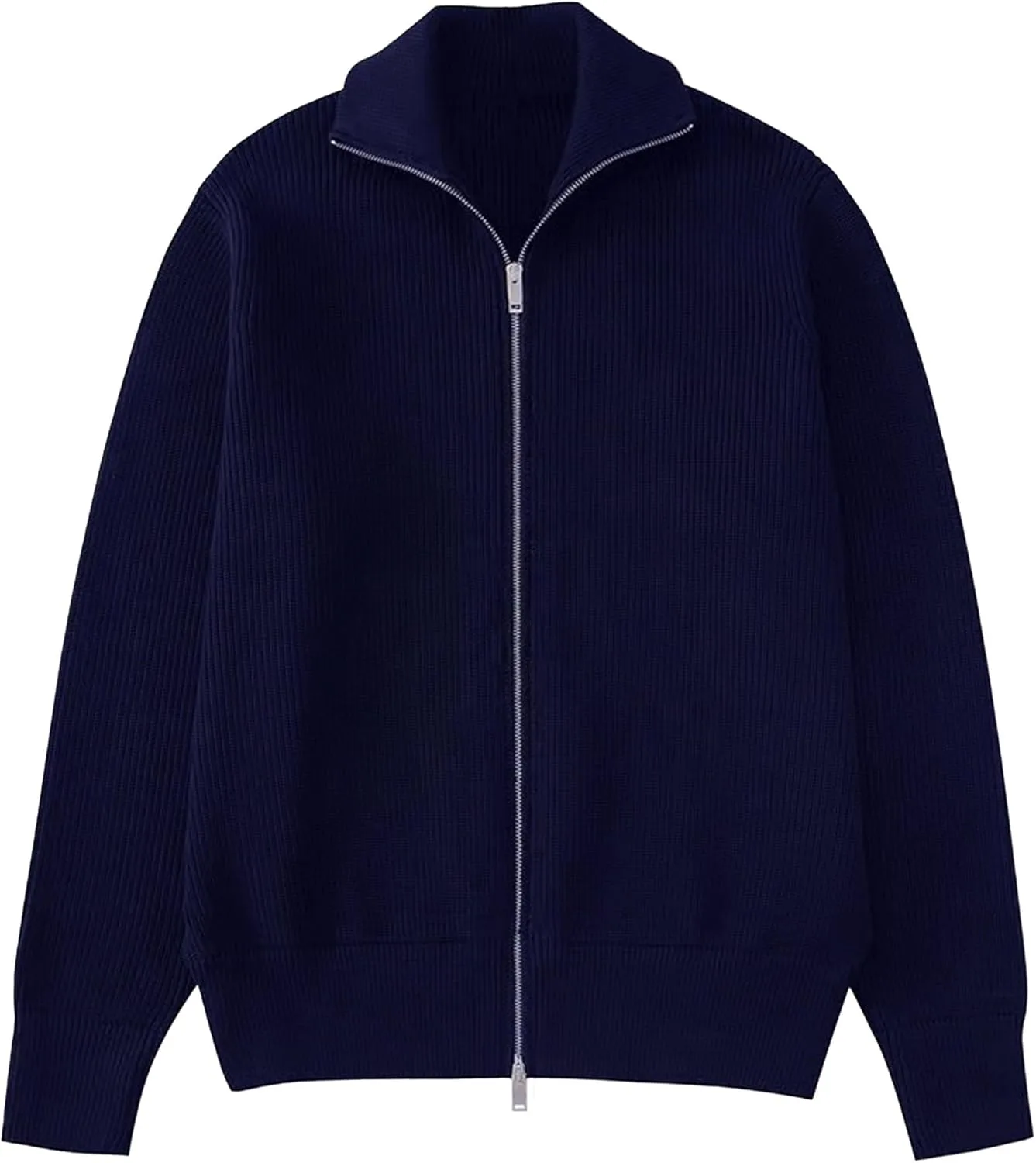 

Мужской теплый полуводолазный свитер-кардиган на молнии Maiyifu-GJ