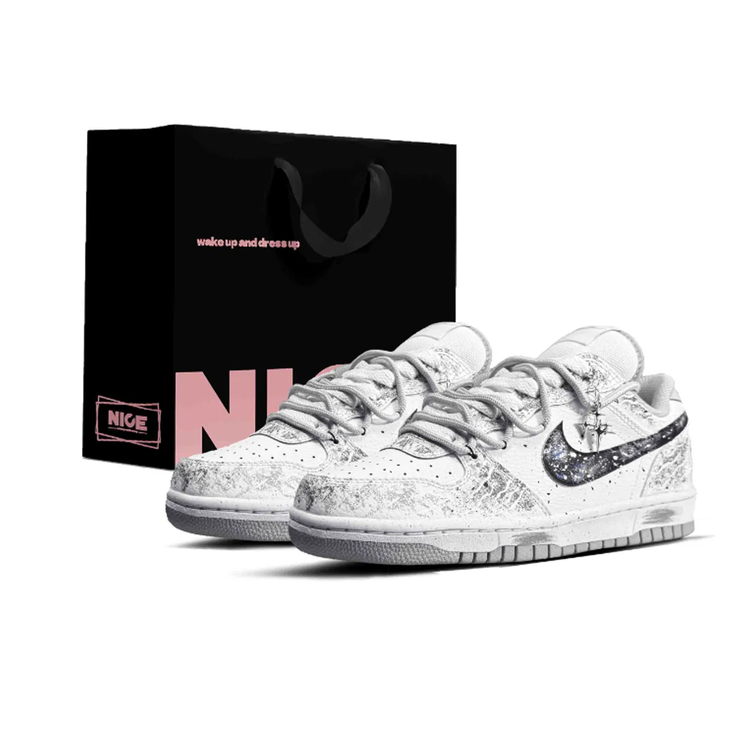 Кроссовки скейтбордические Nike Big Low Light Gray
