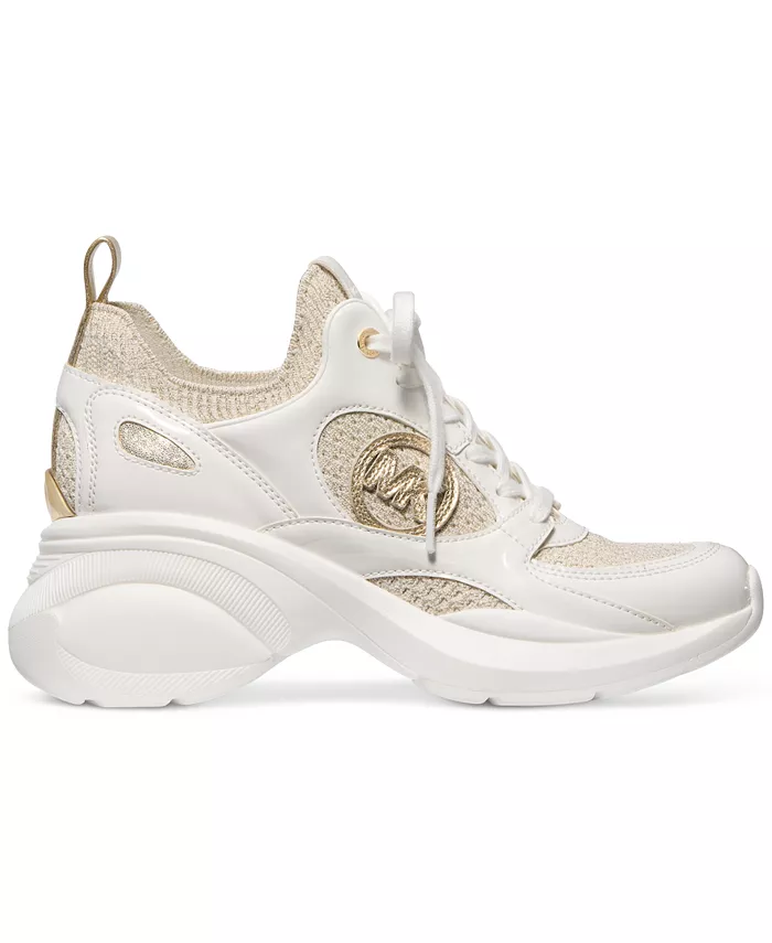 Кроссовки Zuma Knit Trainer Michael Kors, золотой — фото 2