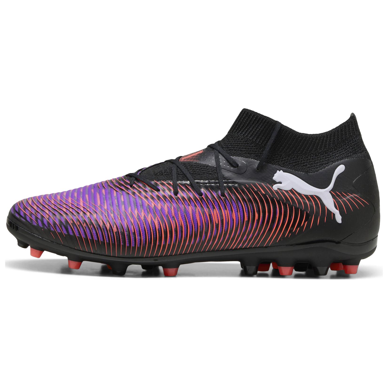 PUMA Футбольные бутсы FUTURE 8 MG Multi Ground унисекс, черные, белые, красные