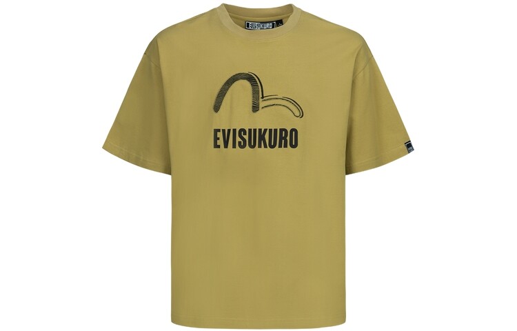 

Футболка мужская хаки Evisu, хаки