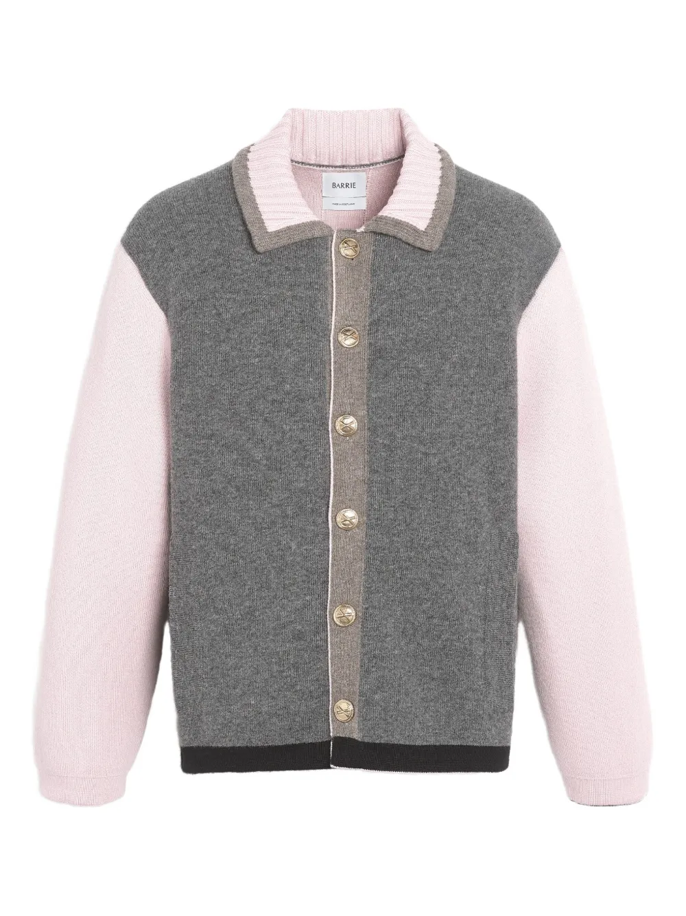 

Кардиган в стиле колор-блок Barrie, серый