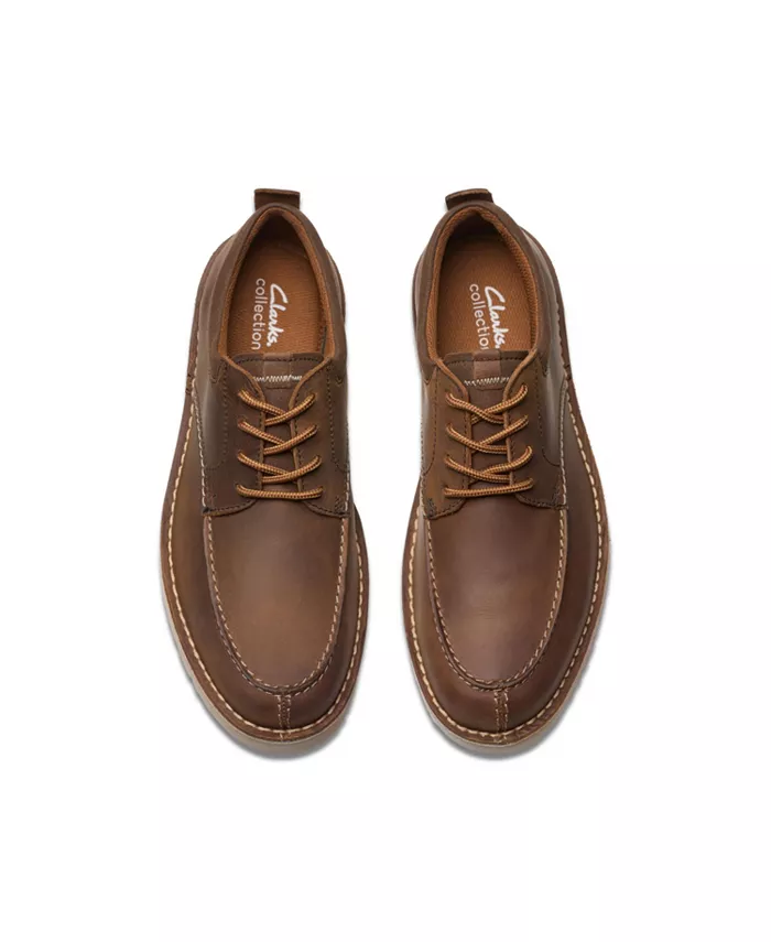 Коллекция мужские мокасины Eastridge Moc Clarks, коричневый/бежевый — фото 2