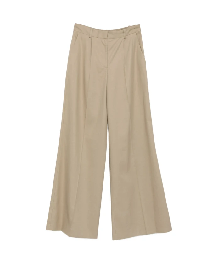 

Бежевые брюки с высокой талией и вытачками, бежевого цвета. Iro, бежевый