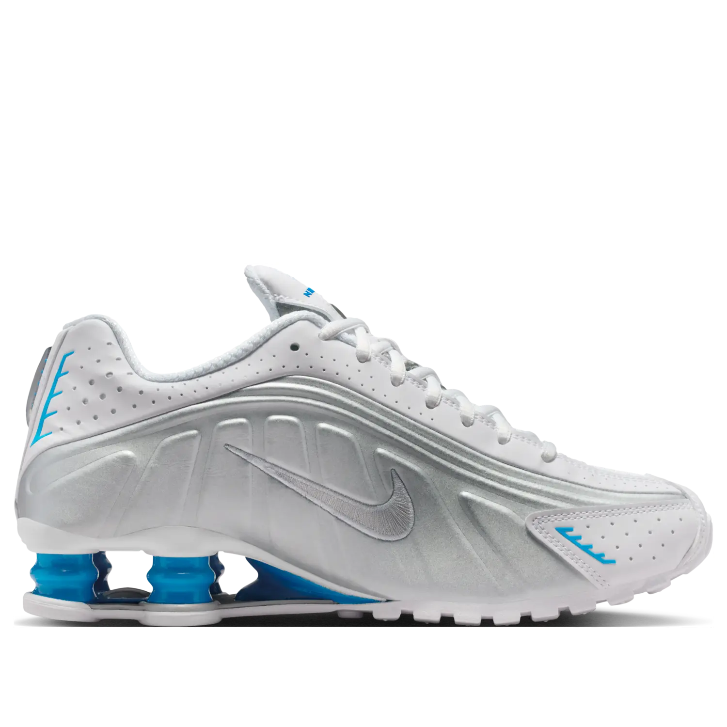 Кроссовки (WMNS) Nike Shox R4 'White Blue Hero' — фото 2
