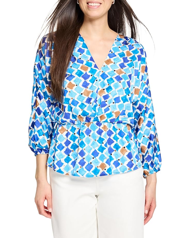 

Топ NIC+ZOE Mosaic Sofia Top, цвет Blue Multi