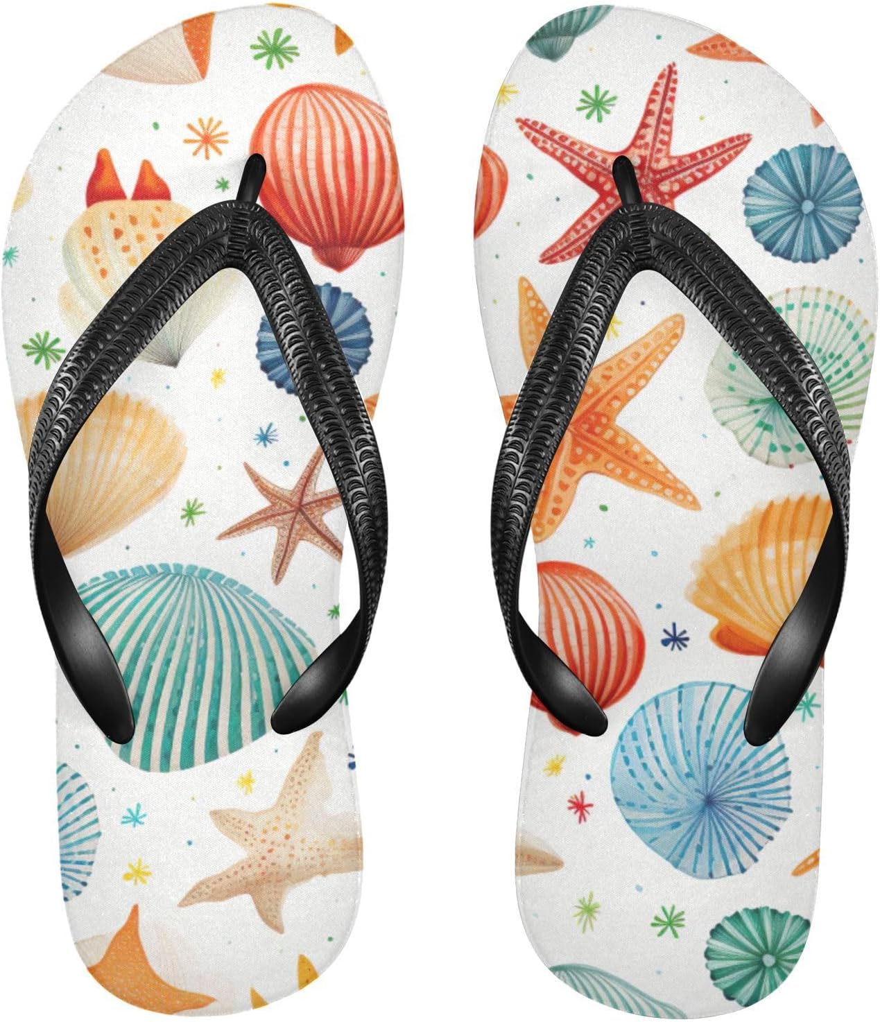 

Пляжные летние сандалии Seashell Starfish для женщин и мужчин, шлепанцы для душа Kfbe