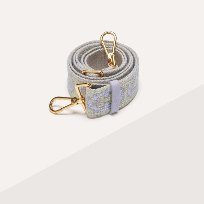 

Ремень Coccinelle Monogram Tricolor, цвет Mul.Cel.G/Lig.G