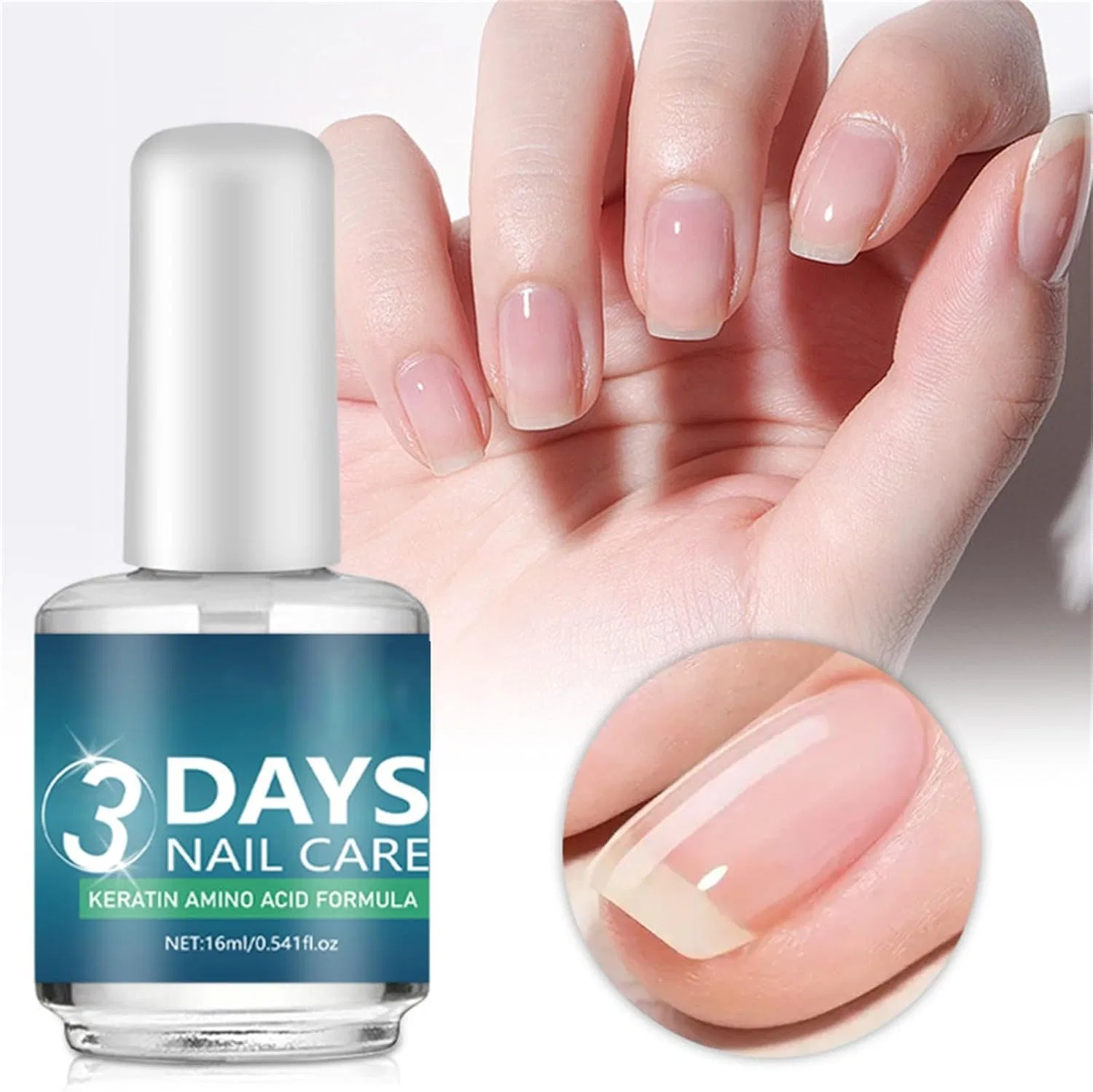 Масло для ногтей «3 Days Nail Care» с кератином и аминокислотами, 3 шт. Generic, 3 Days Nail Care — фото 2