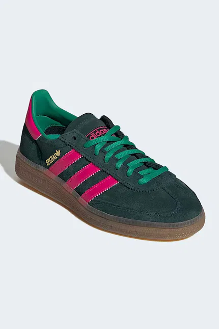 Кроссовки детские Handball Spezial Adidas Originals, зеленый — фото 2