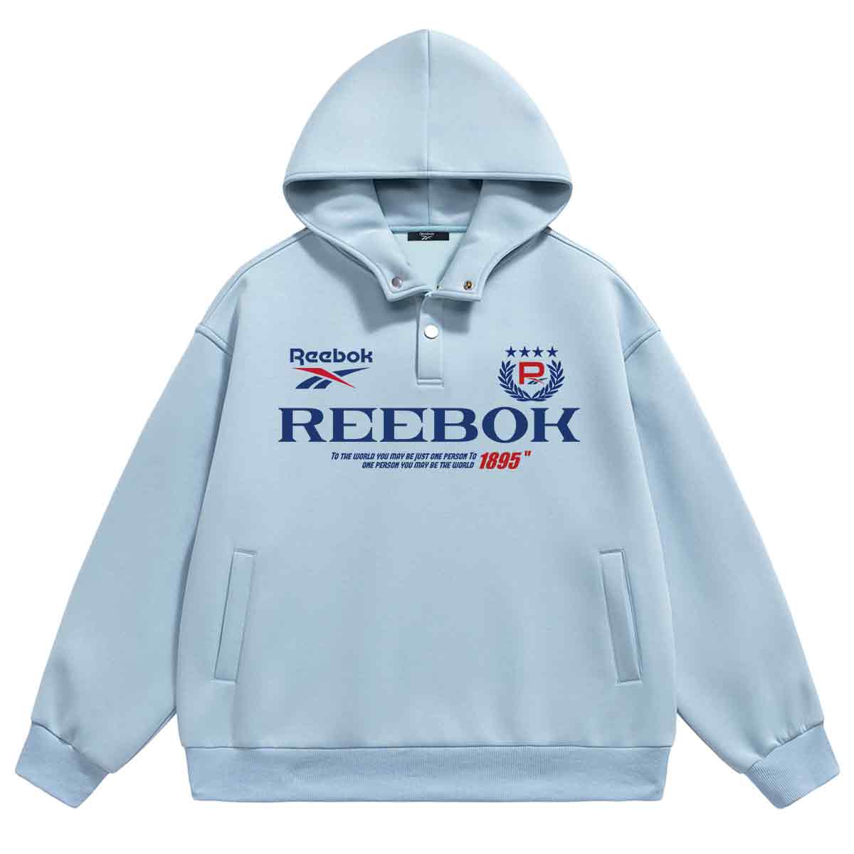 

Свитшот-куртка Unisex Reebok, светло-синий