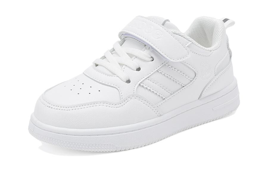 

Кроссовки BOBDOG Kids Skateboarding Shoes Kids Low-top, белый/золотой