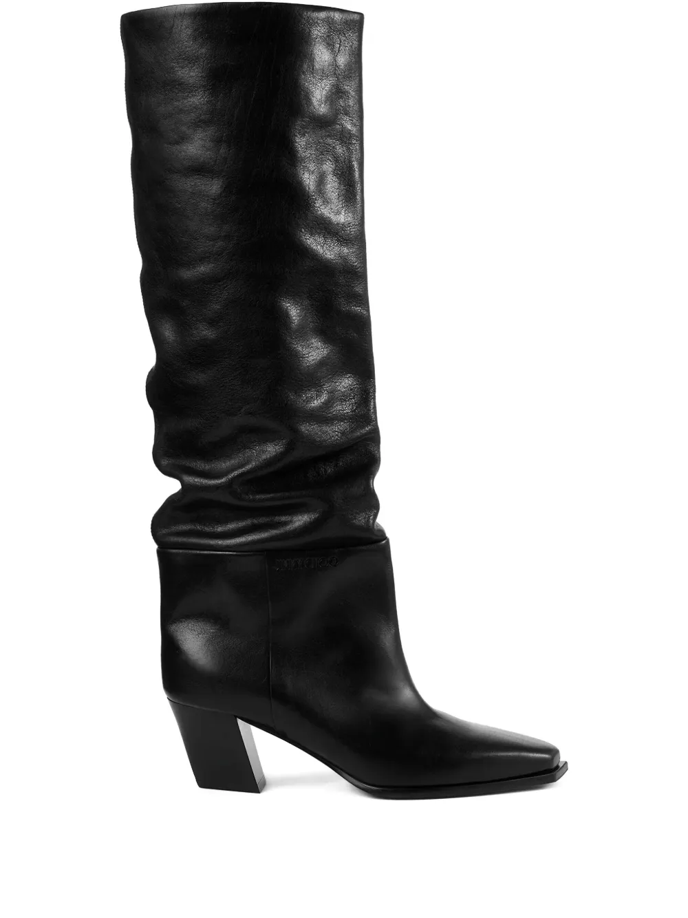 Кожаные сапоги Hart 60 Jimmy Choo, черный