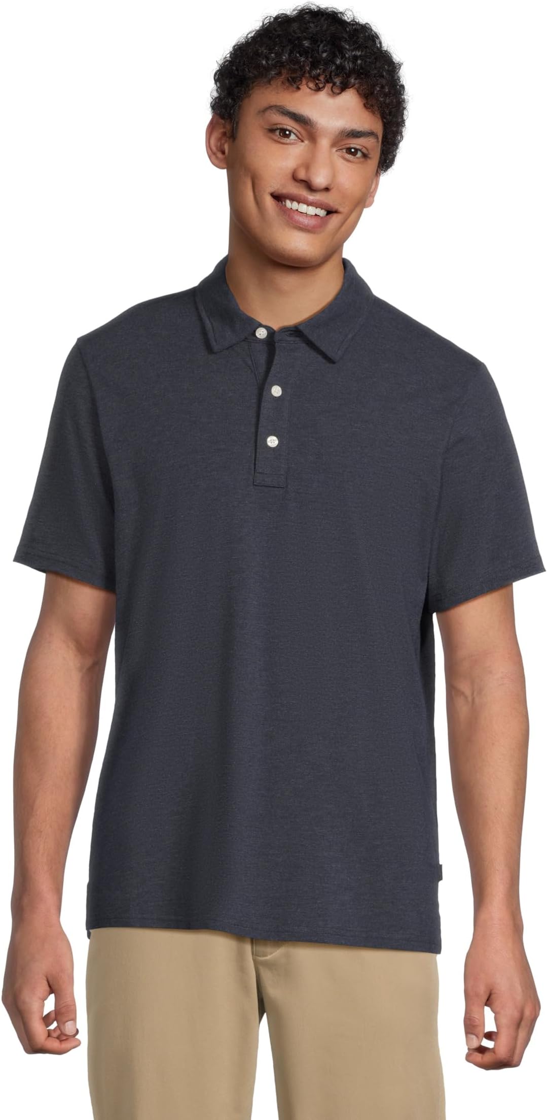 

Поло L.L.Bean Comfort Stretch Performance Pima Polo Short-sleeve, цвет Dark Indigo Heather