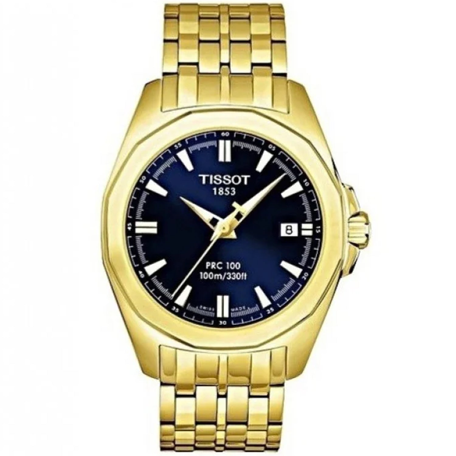 

Мужские часы Tissot PRC 100 с синим циферблатом