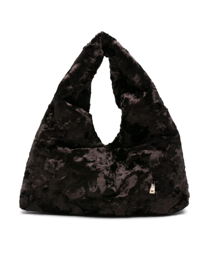 

Коричневая треугольная сумка с мятой текстурой La Milanesa, коричневый