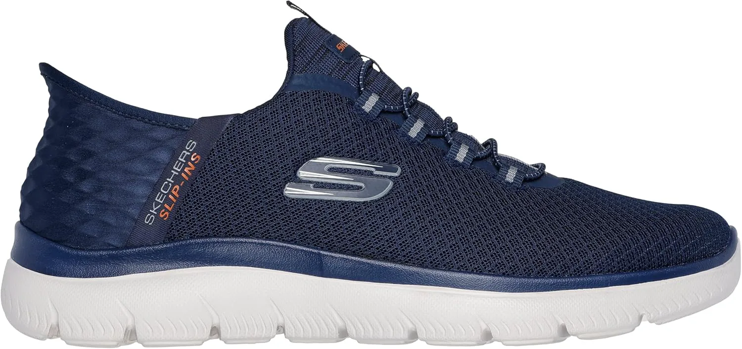 Мужские кроссовки Skechers Summits - высокие слипоны, темно-синий — фото 4