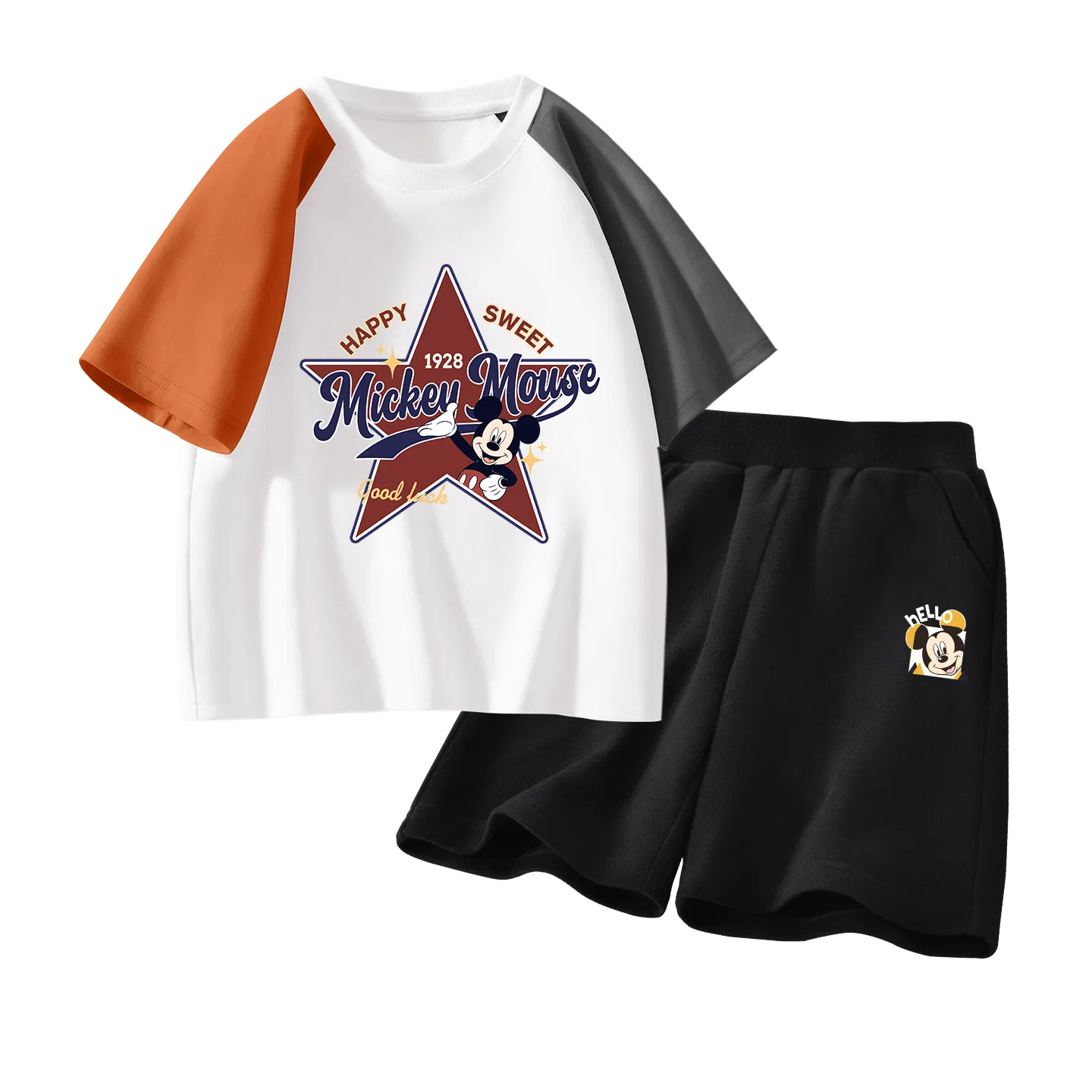 Спортивный костюм для детей Mickey Orange Gray + Black Disney
