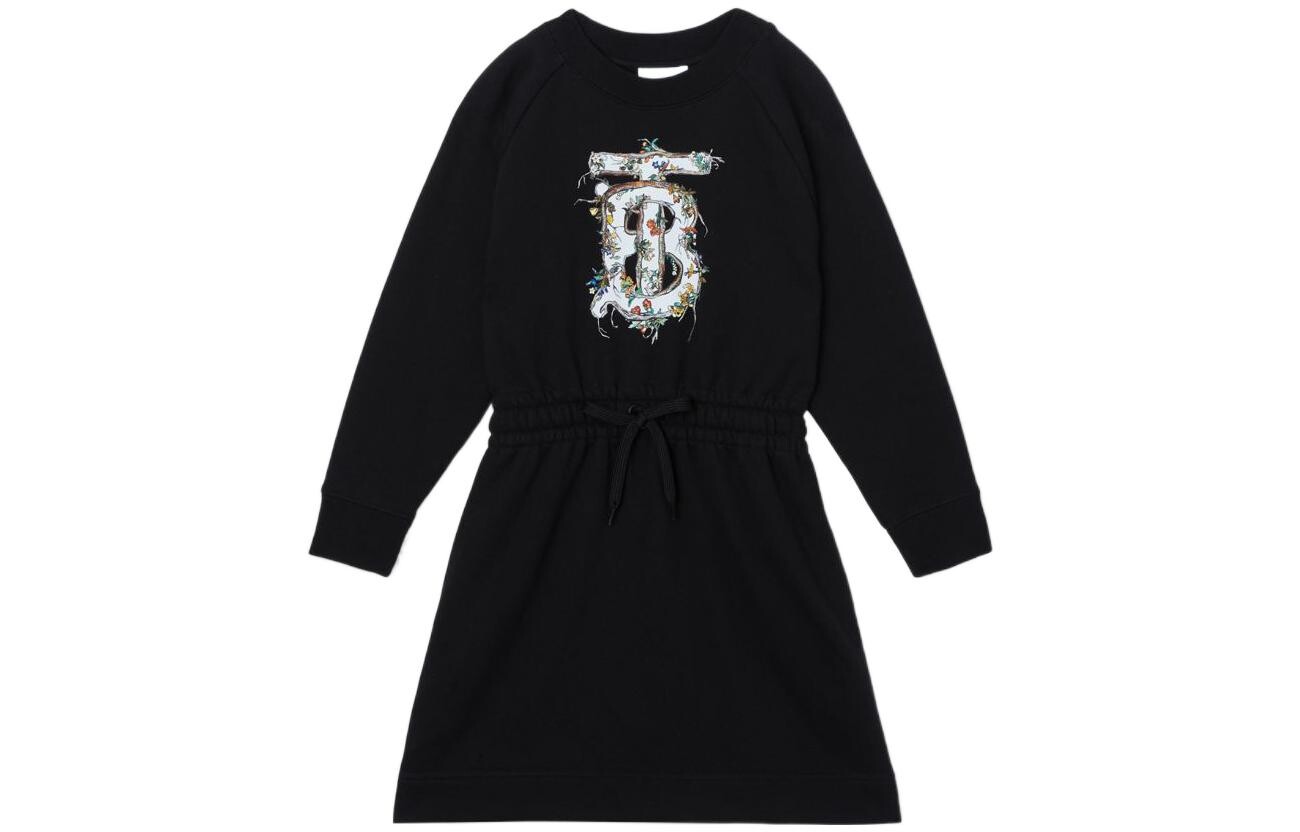 

Детское платье Burberry Kids, цвет Black