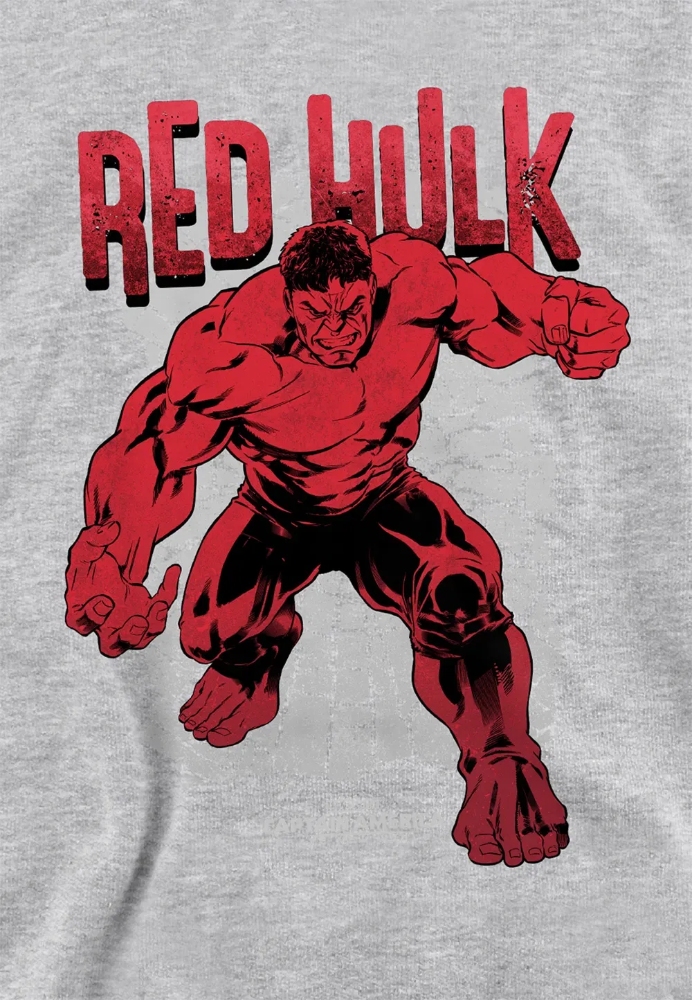Детский худи Marvel Red Hulk, серый — фото 2