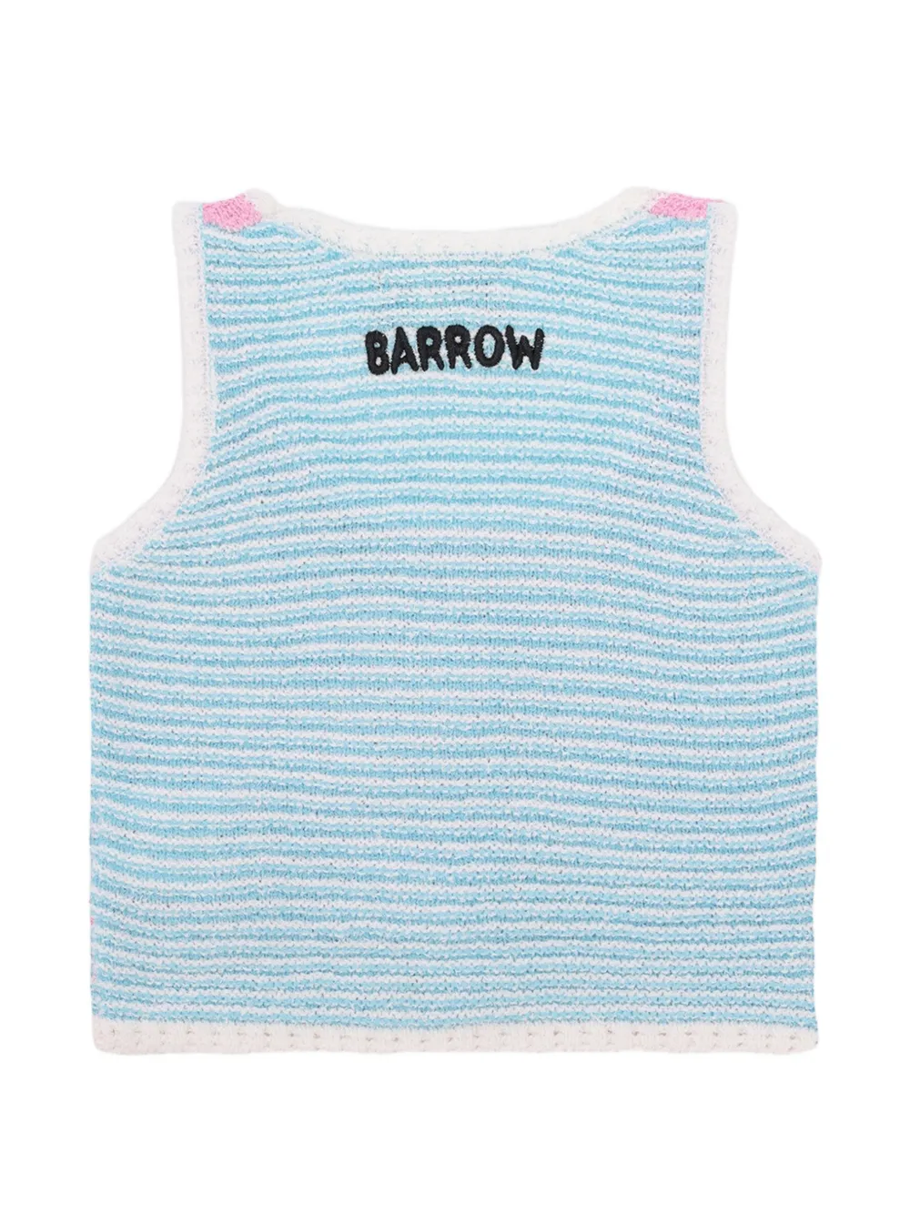 Вязаный топ с аппликациями Barrow Kids, розовый — фото 2