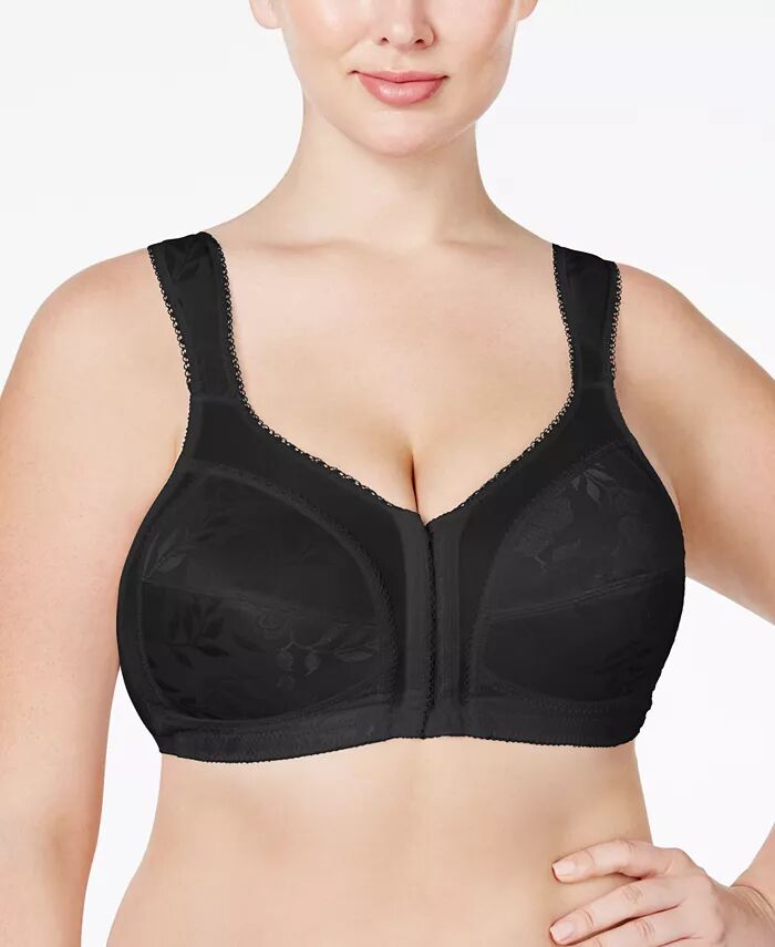 

18-часовой бюстгальтер с застежкой спереди Ultimate Shoulder Comfort Wireless 4695, только онлайн Playtex, черный