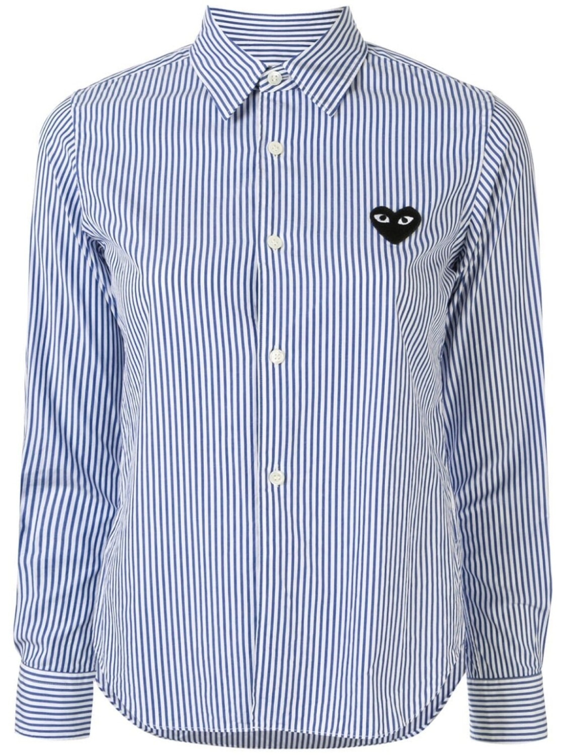 

Рубашка в полоску с логотипом Comme Des Garçons Play, синий