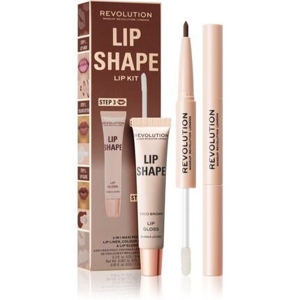 

Набор для формы губ Makeup Revolution - Coco Brown, 1 шт.