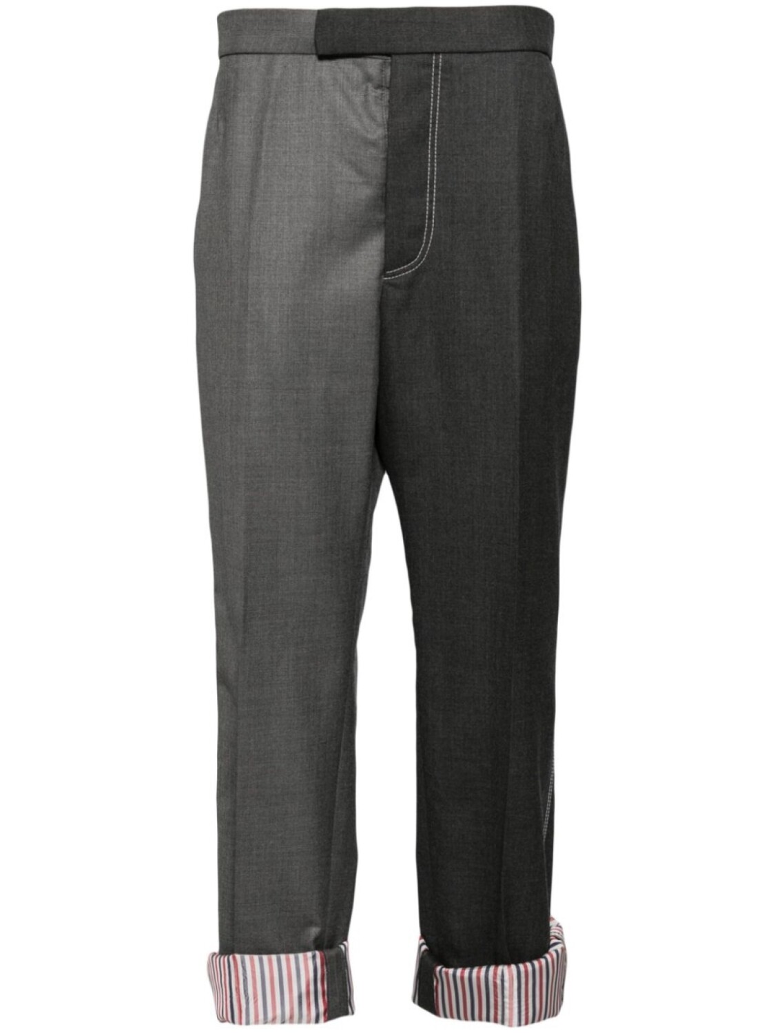 

Thom Browne двухцветные брюки, серый