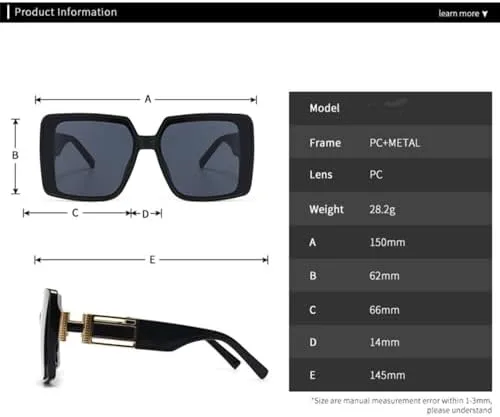 

Солнцезащитные очки 2027 года для женщин и мужчин, винтажные, в большой оправе, для путешествий и вождения, с защитой от УФ-излучения UV400 MTZJH, White Gray