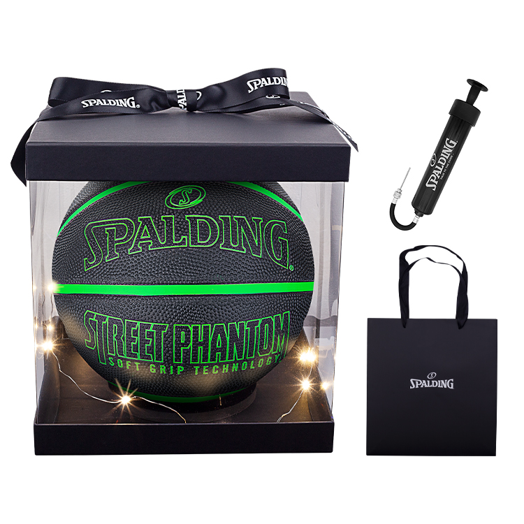 

SPALDING Уличная коллекция резиновый баскетбольный мяч зеленый размер 7 тренировочный унисекс