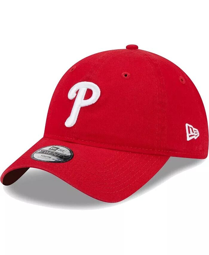 

Регулируемая шапка Little Boys and Girls Red Philadelphia Phillies Team 9TWENTY New Era, красный
