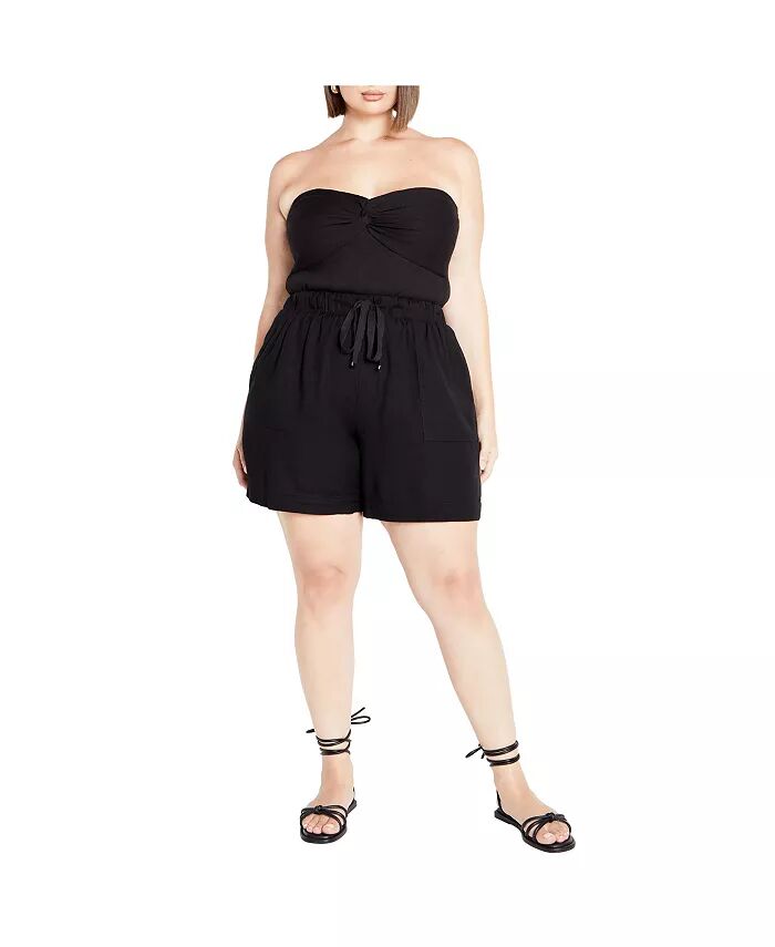 

Женские шорты Leanna Plus Size CITY CHIC, черный