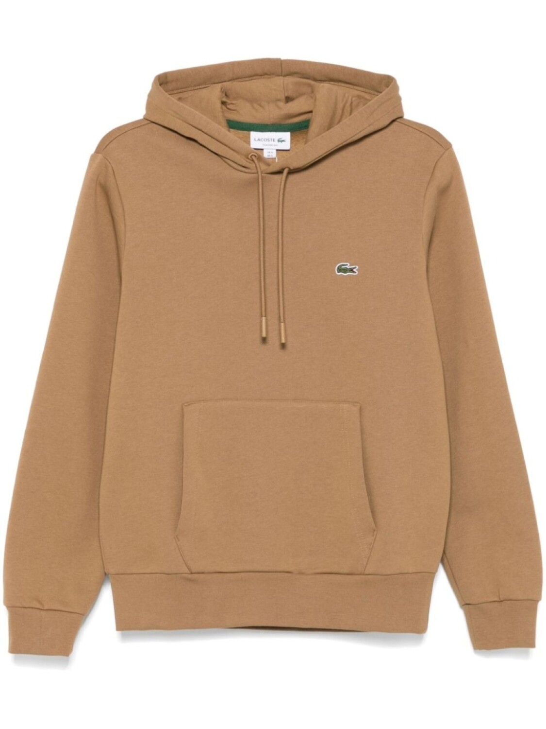

Lacoste толстовка с капюшоном и нашивкой-логотипом, коричневый