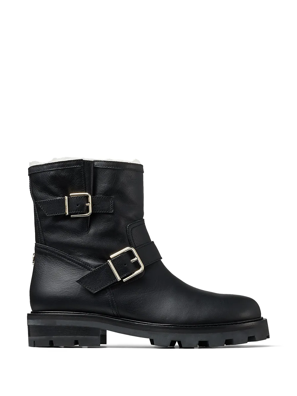 Ботинки Youth II с подкладкой из овчины JIMMY CHOO, черный