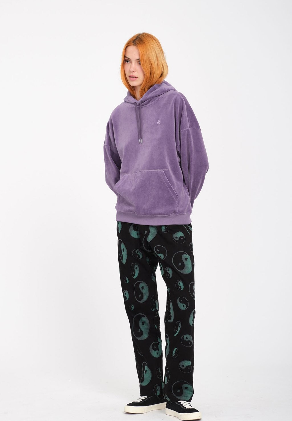 

Толстовка с капюшоном HEART UP Volcom, фиолетовый