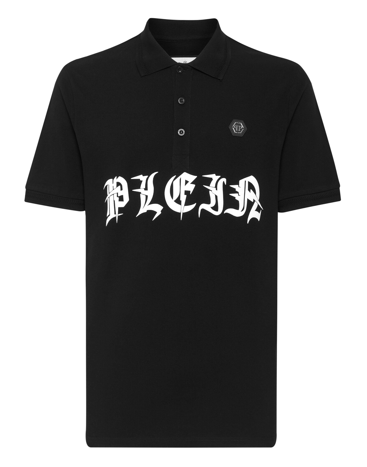 

Рубашка-поло из пике приталенного кроя SS Gothic Plein Philipp Plein, черный