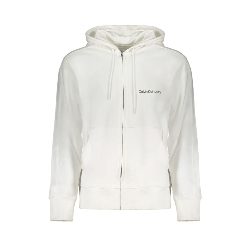 

Белый хлопковый свитер Calvin Klein