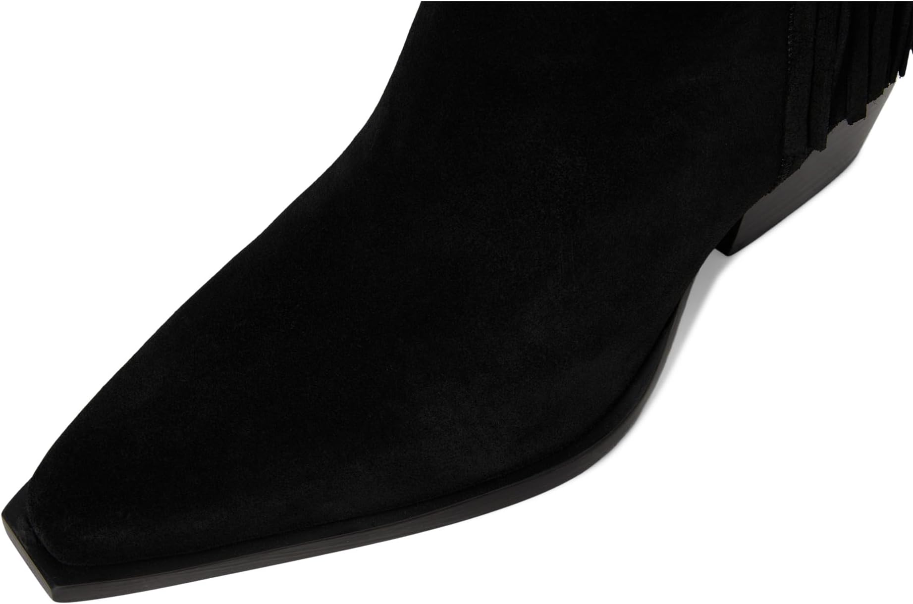 Ботинки Free People Faith Fringe Western Boots, цвет Faded Black Suede — фото 2