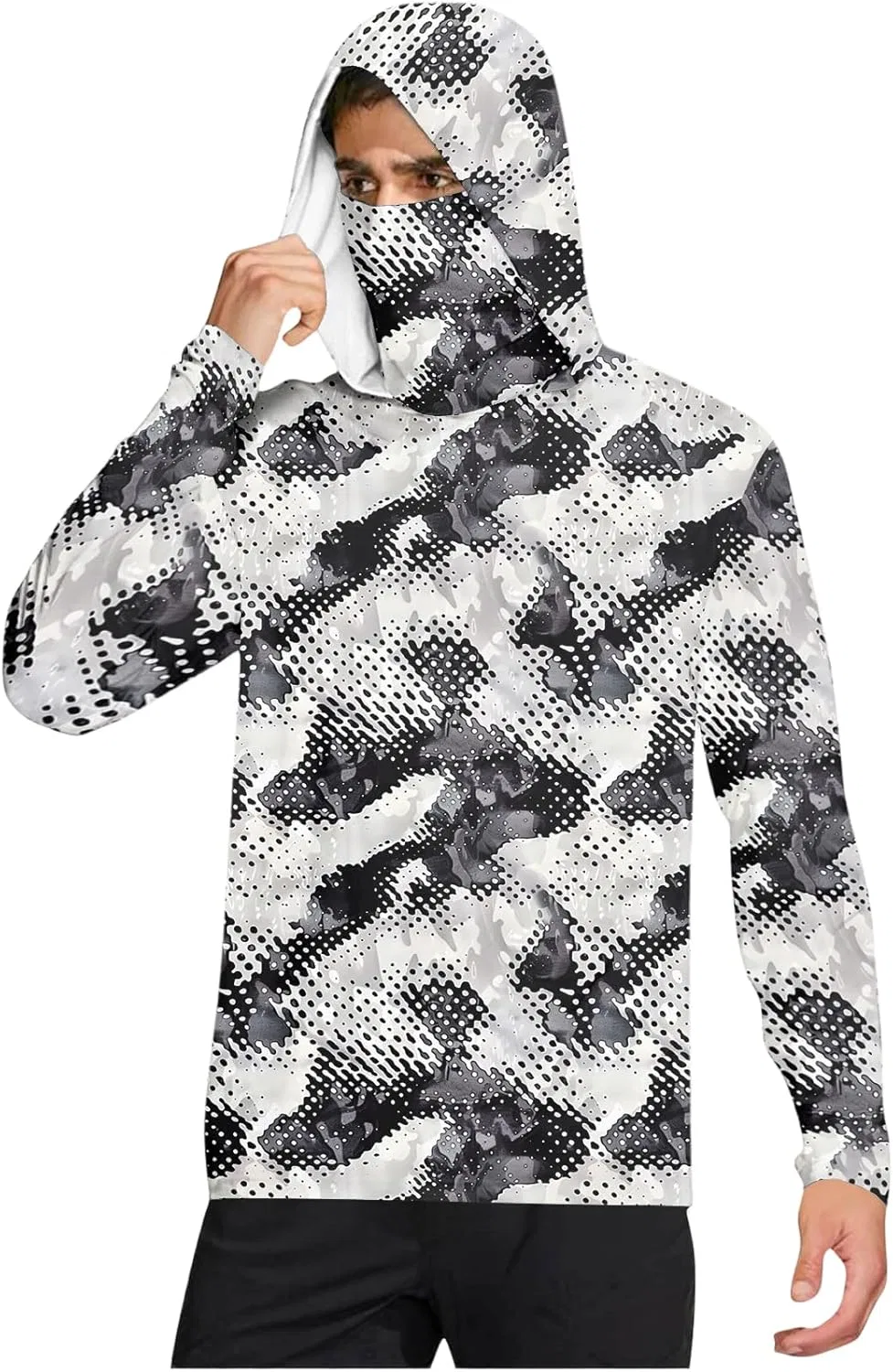 Мужская худи с защитой UPF 50+, Generic, черный