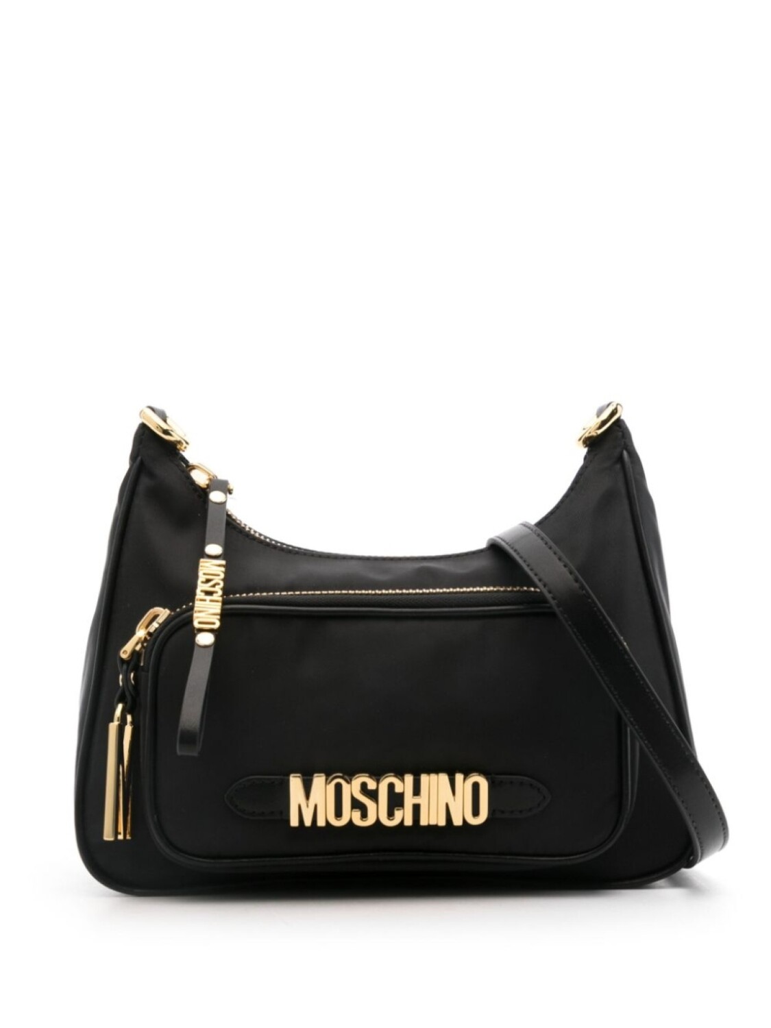 

Moschino сумка через плечо с логотипом, черный