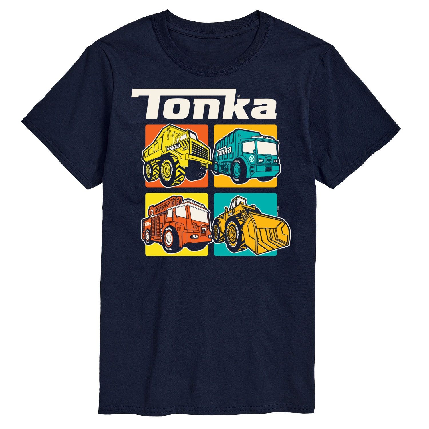 

Футболка Big & Tall с рисунком в сетке тонка Tonka, синий