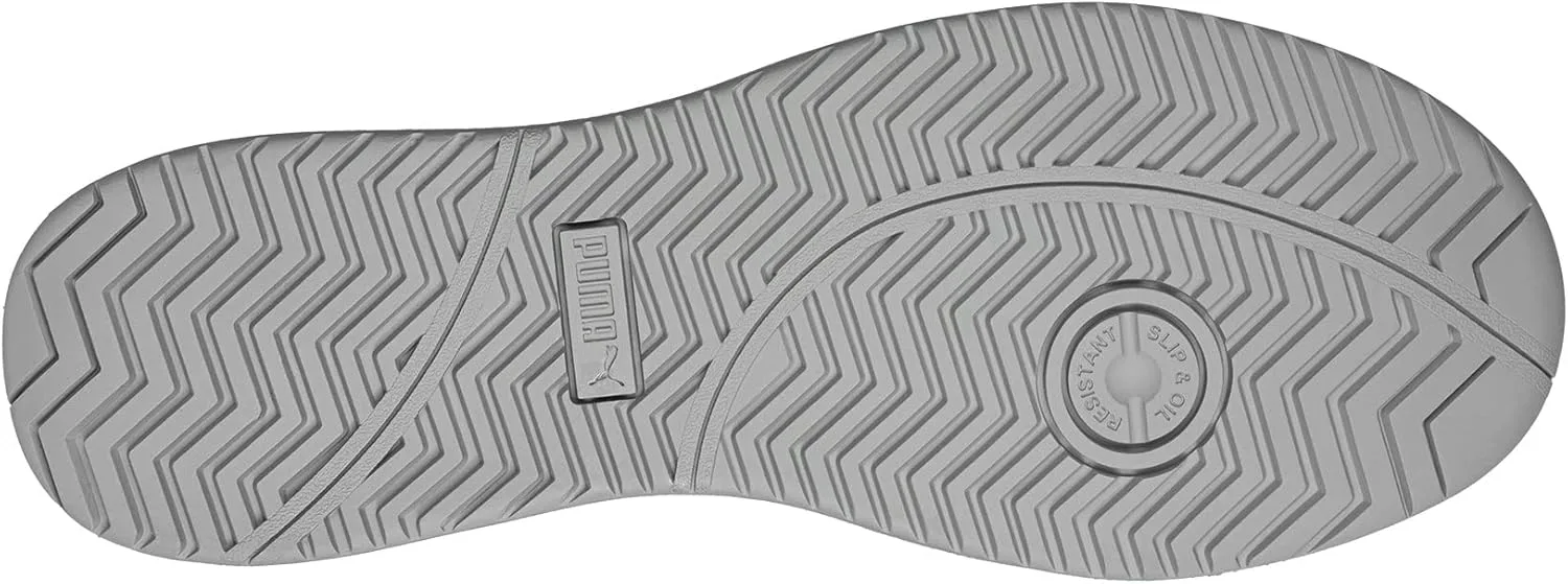 Защитные кроссовки PUMA Safety Iconic Low S1PL ESD FO HRO SR унисекс с нескользящим верхом из стекловолокна без металлических вставок, серый — фото 2