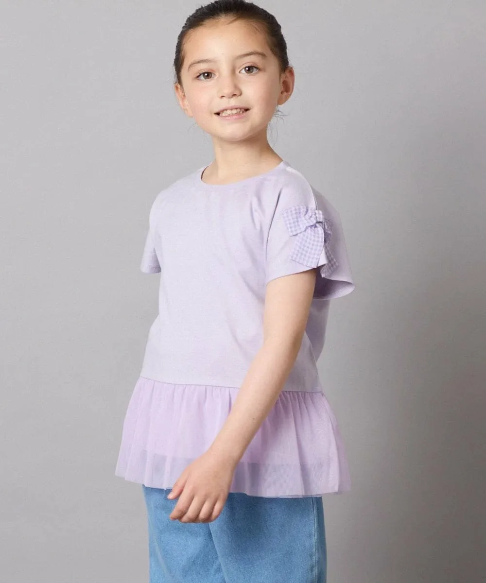 Футболка с тюлевой лентой для стыковки Avv, цвет Lavender — фото 4