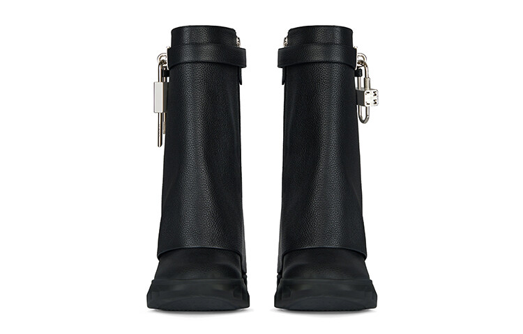 Сапоги женские Shark Lock до колена, высокие, черные Givenchy — фото 3